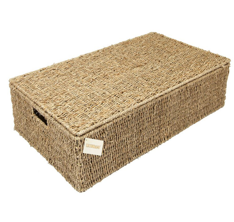 Woodluv 2 Piece Seagrass Underbed Storage Set & Reviews Wayfair.co.uk